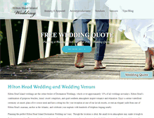 Tablet Screenshot of hiltonheadislandwedding.com